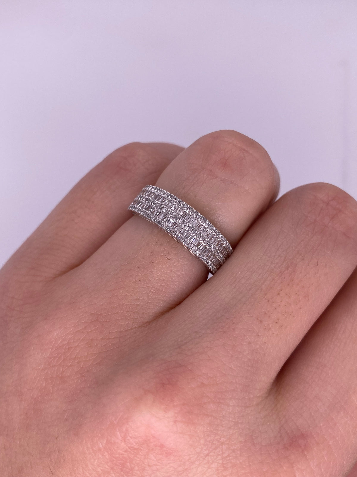 A0171 - Churumbela diamantes baguette con diamantes redondos