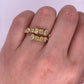 A0142 - Churumbela multishape diamantes amarillos doble fila