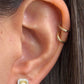 R0232 - Studs corazones diamantes amarillos y blancos