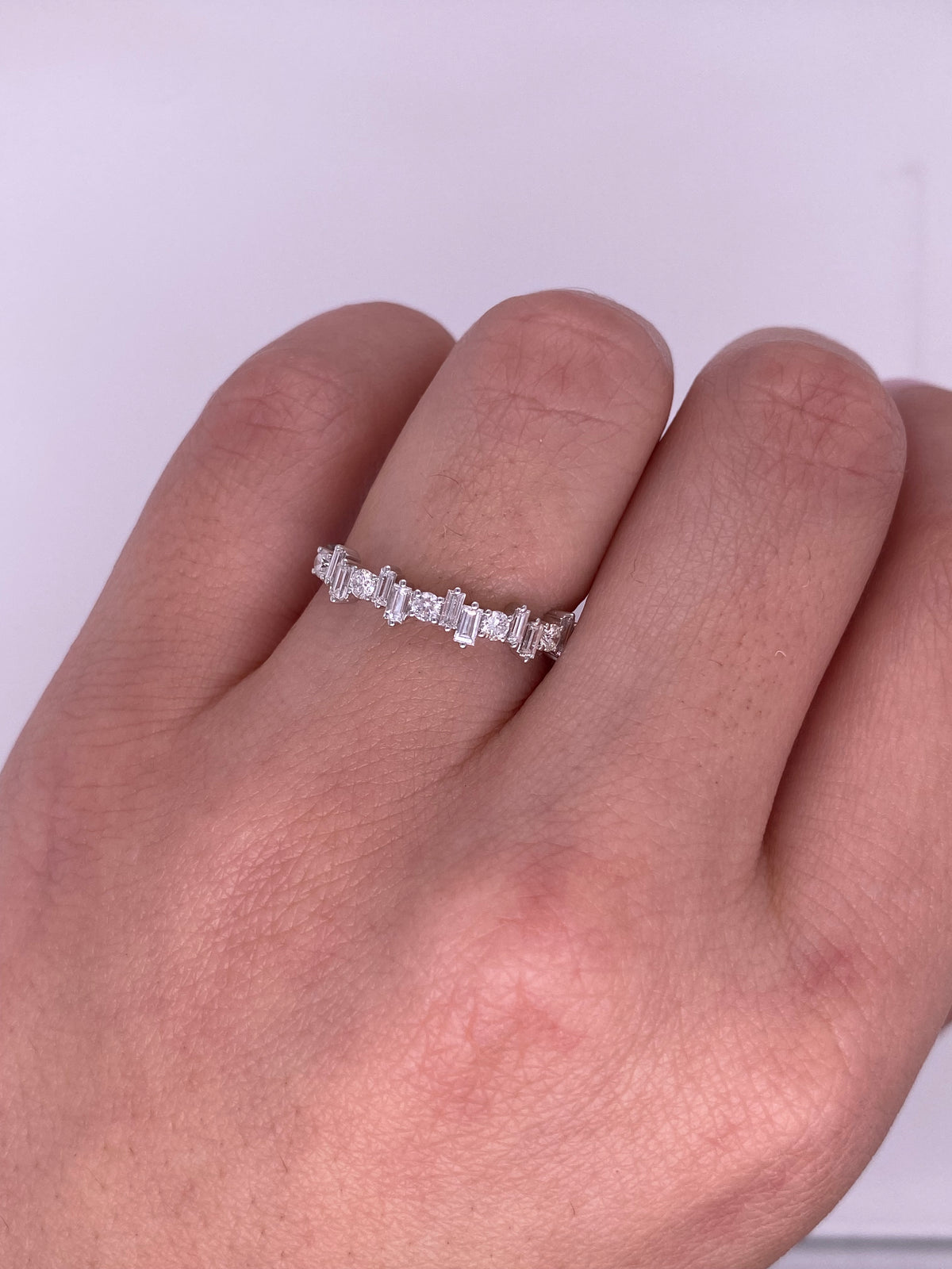 A0163 - Churumbela diamantes baguette con redondos