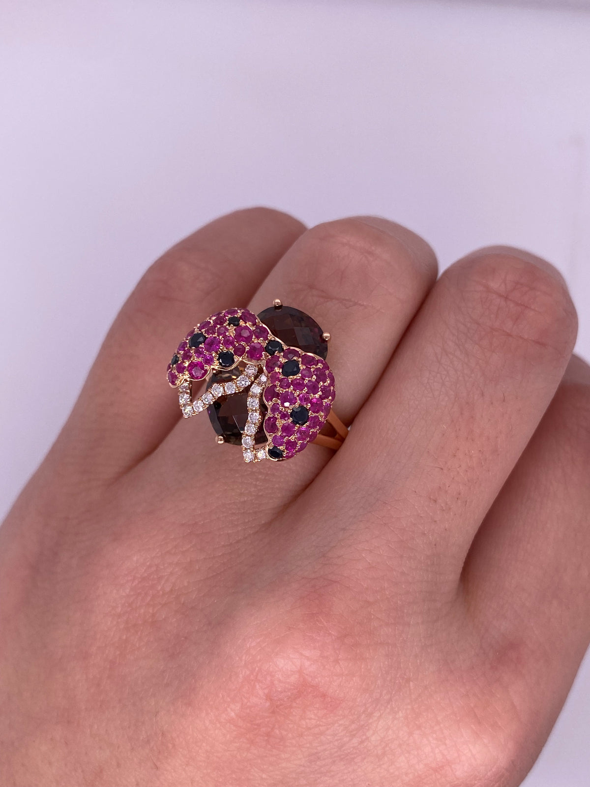 A0034 - Anillo catarina rojo