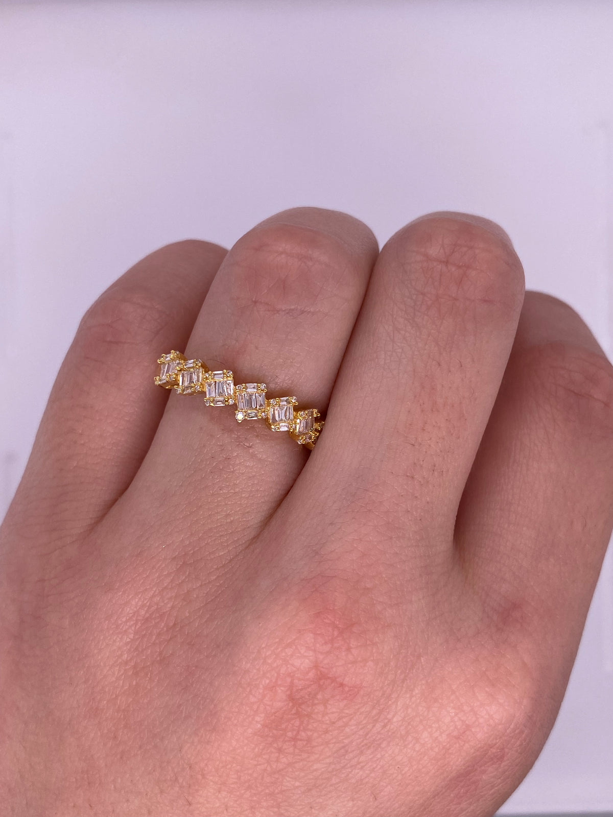 A0120 - Churumbela diamantes cuadrados de baguette