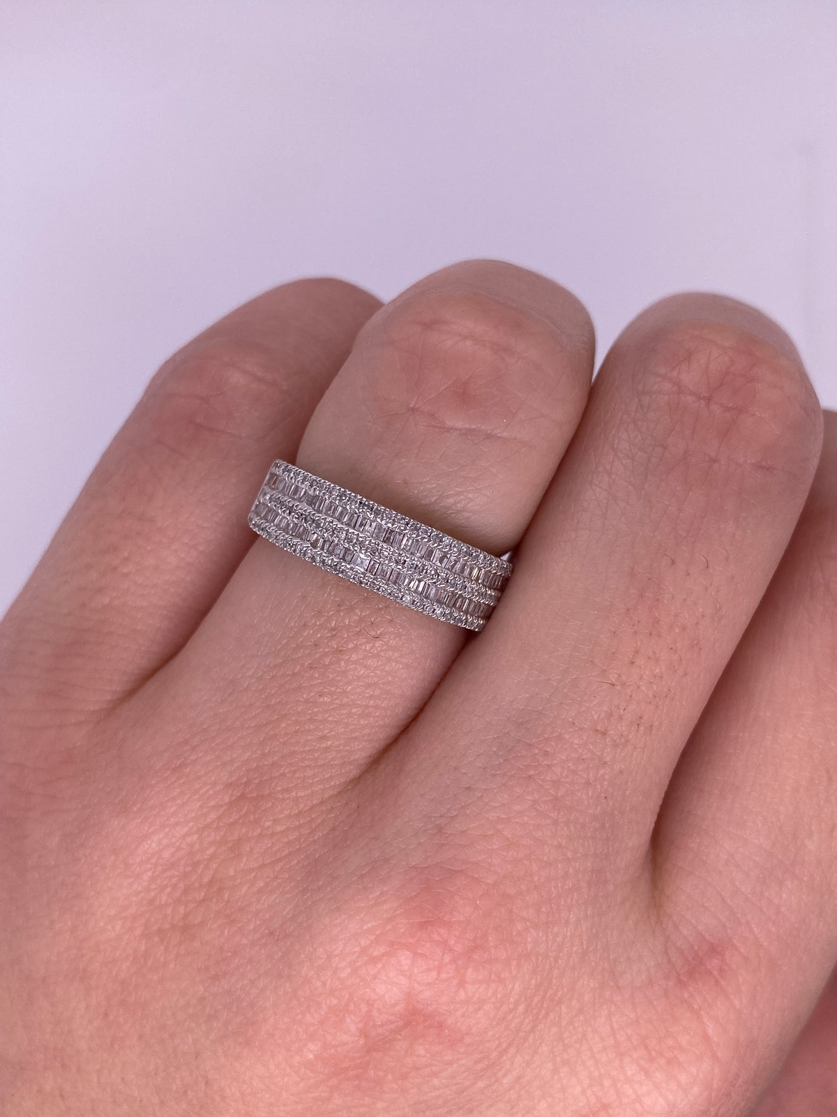A0171 - Churumbela diamantes baguette con diamantes redondos