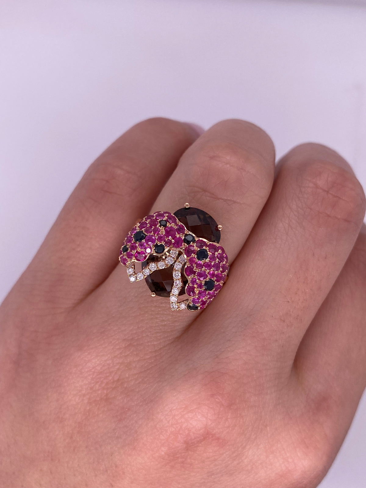A0034 - Anillo catarina rojo
