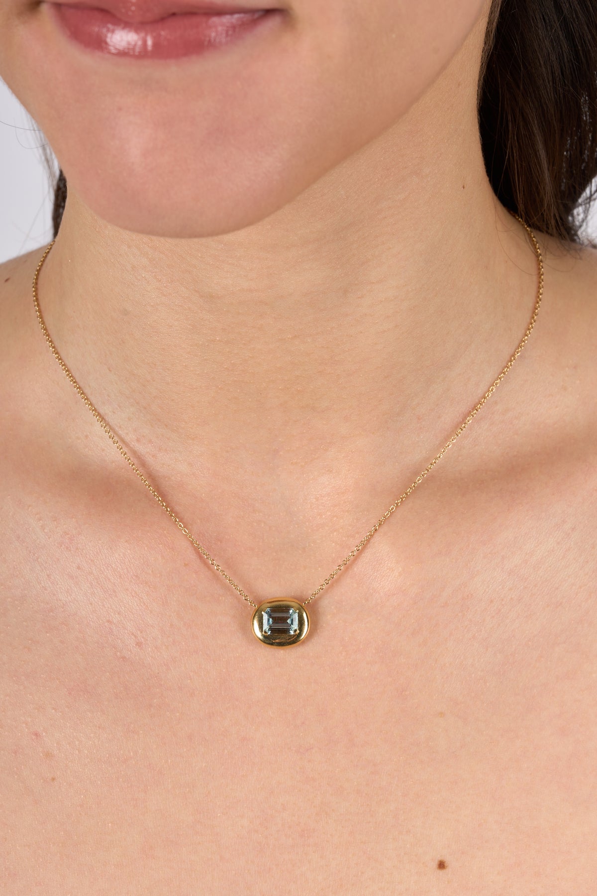 C0002 - Collar chunky con aguamarina