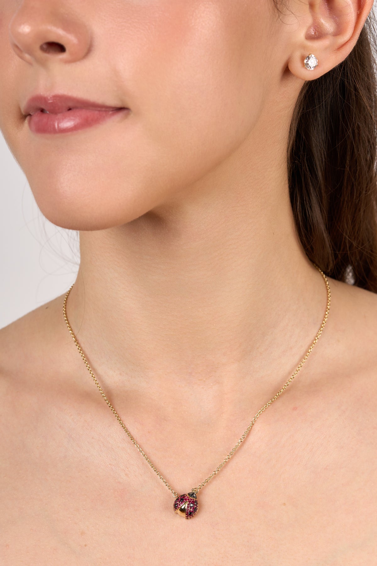C0468 - Collar catarina mini de rubí