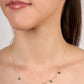 C0399 - Collar con esmeraldas y diamantes colgando