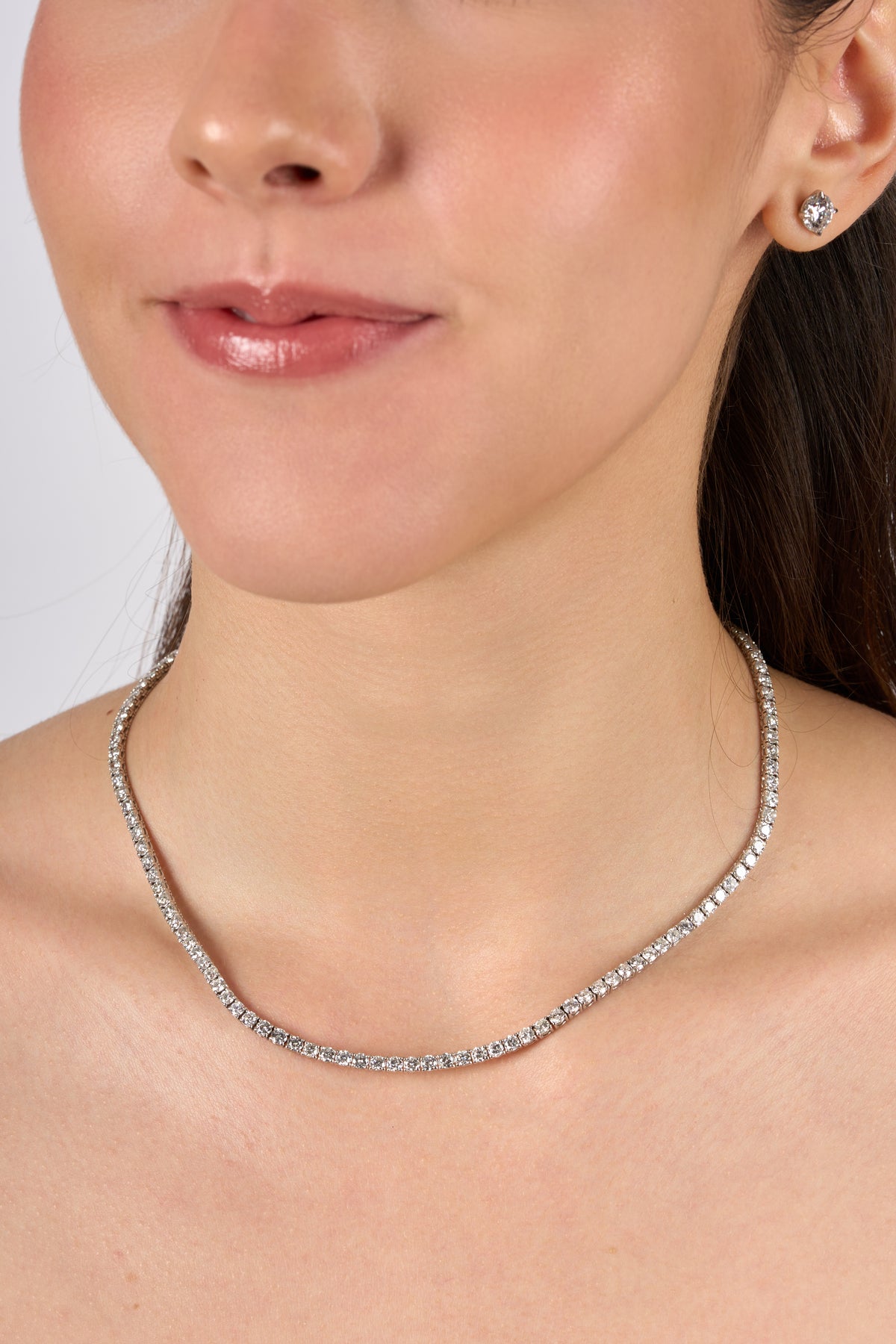 G0158 - Gargantilla tennis de 12.00 cts 16"